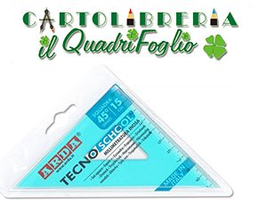 Squadra 45° cm.15 Tecnoschool Arda formato mini